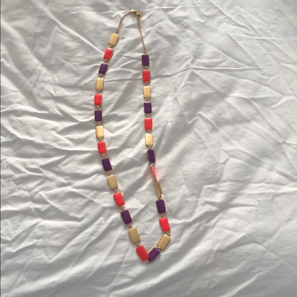 NWOT purple and orange necklace